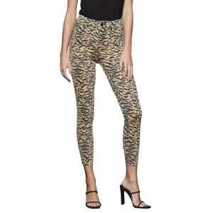 GOOD AMERICAN NEW $159 Good Waist Crop Skinny Jean in Zebra Size‎ 10